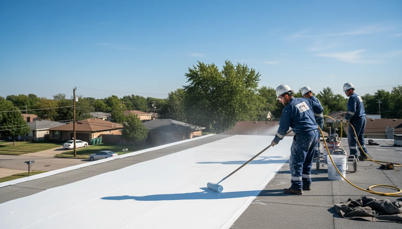 Commercial roof coating in Midland, PA near me